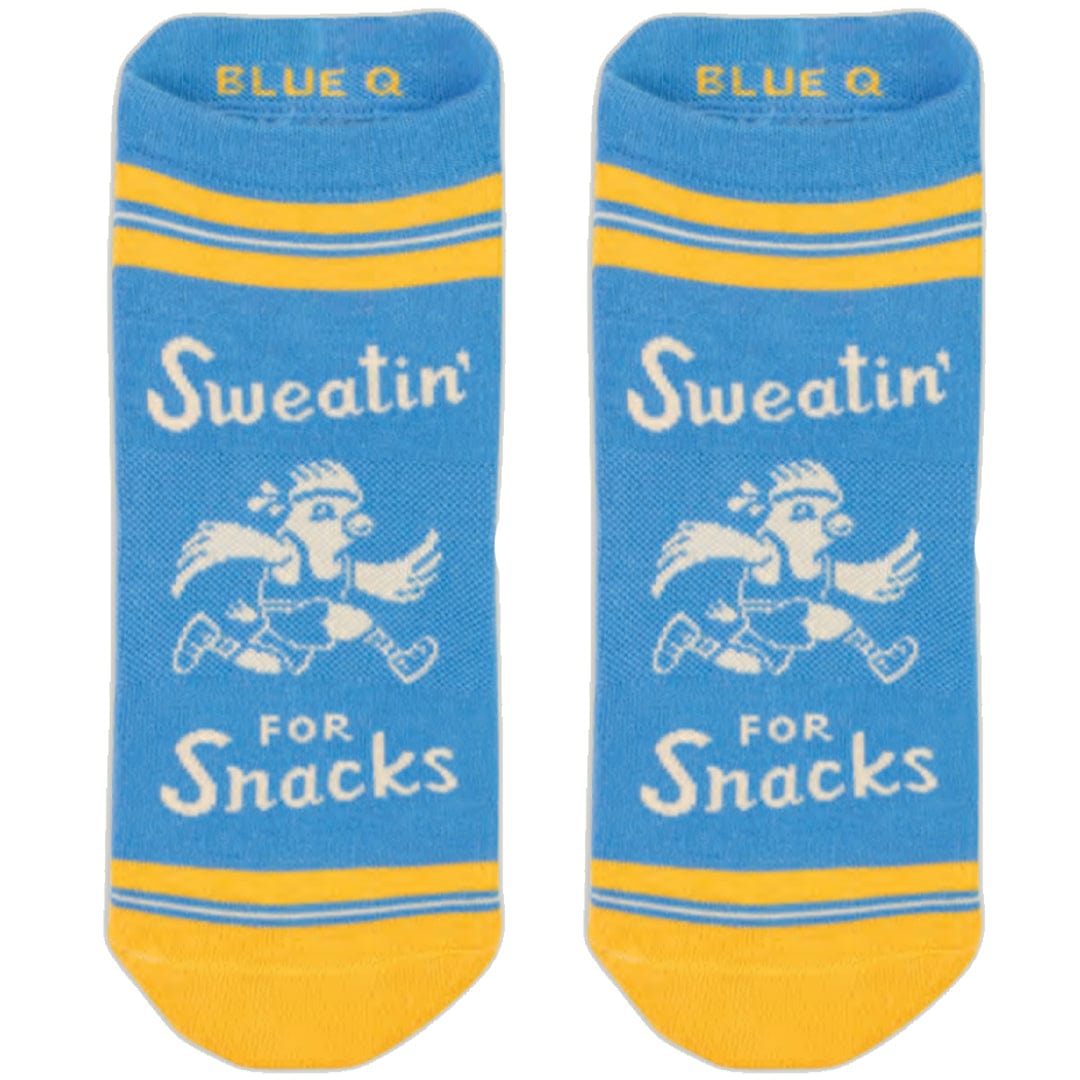 Sweatin Snacks Women's Sneaker Socks Blue