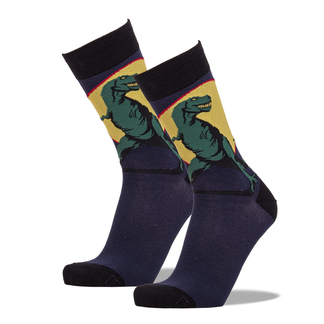 T- Rex Socks Men’s Crew Sock Navy