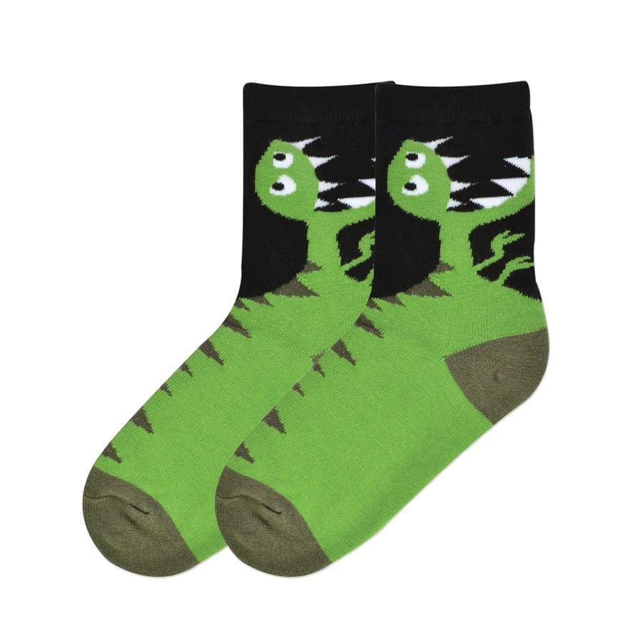 T-Rex Crew Socks Children&#39;s Crew Sock Green