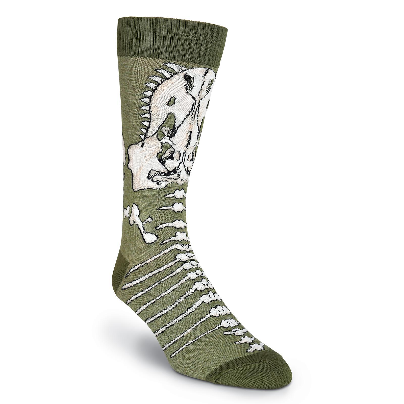 T-Rex Socks Men’s Crew Sock Green
