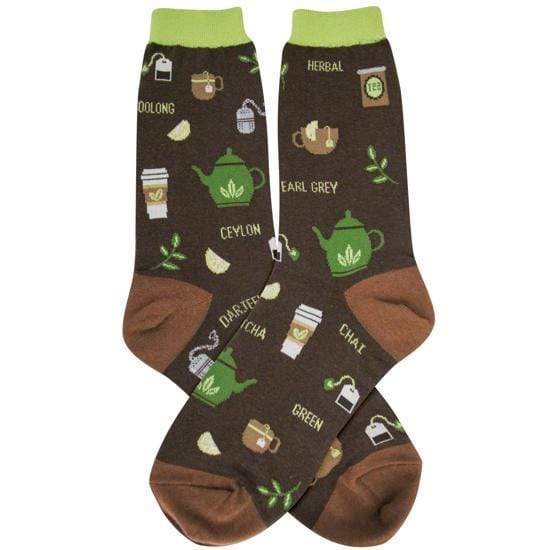 Tea Women's Crew Socks Brown