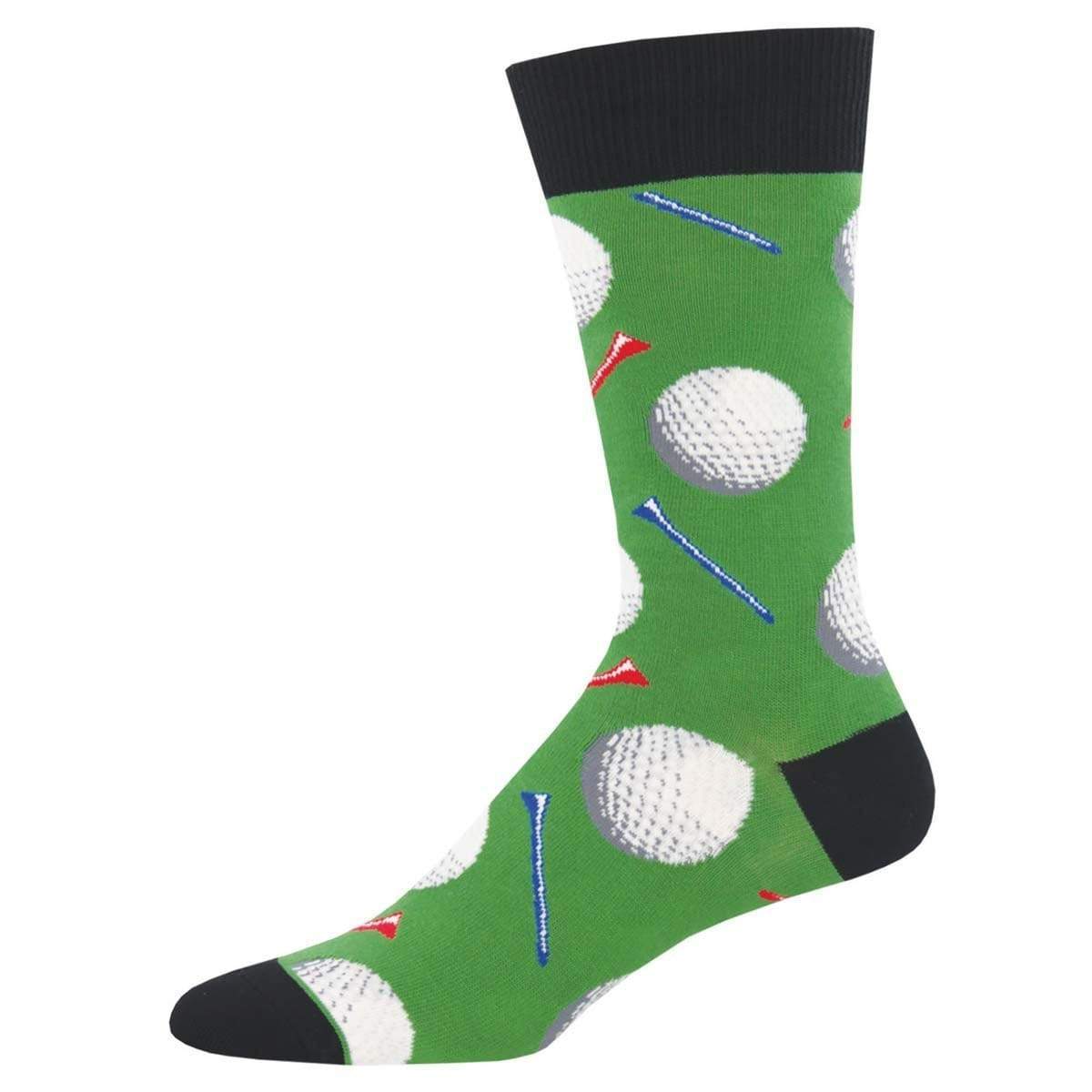 Tee It Up Men's Crew Socks Green / King