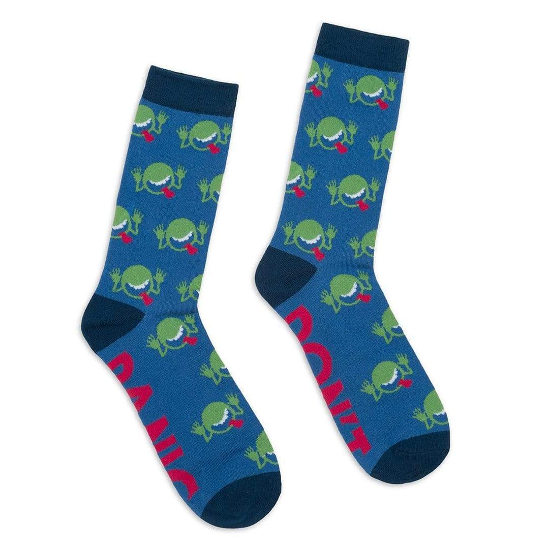 The Hitchhiker's Guide To The Galaxy Socks Unisex Crew Sock Men's / blue