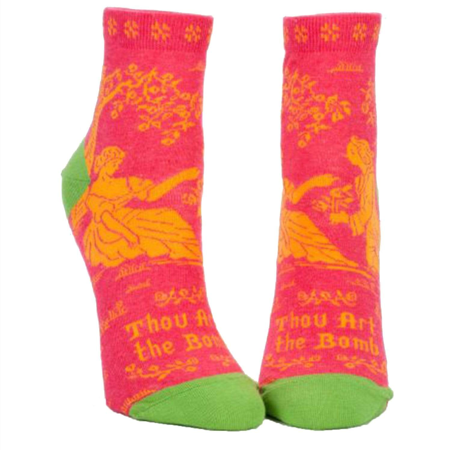 Thou Art the Bomb Socks - Women's Ankle Sock pink