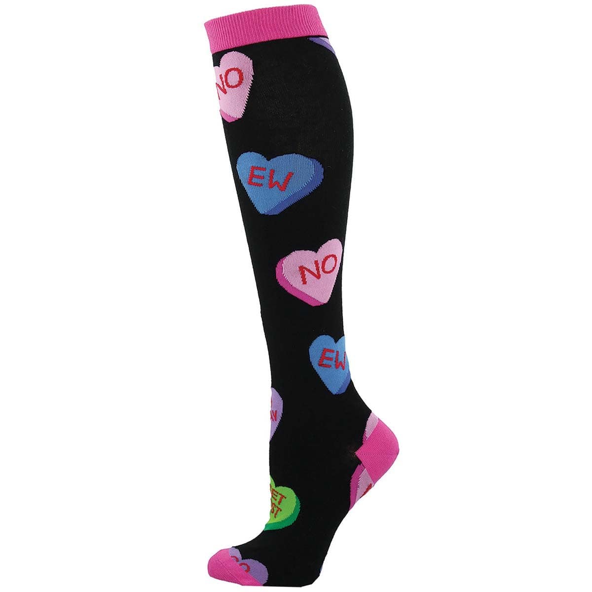 Valentine's Day Knee High Hearts Socks –