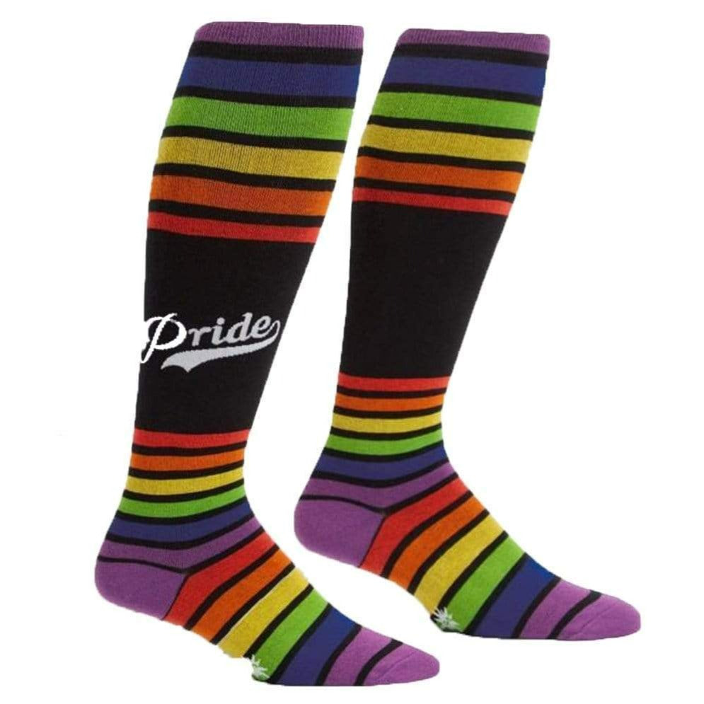Team Pride Socks Stretch Women's Knee High Sock Black