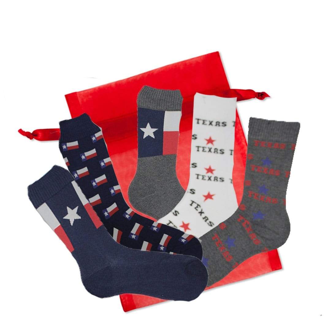 Texas Strong Family 5 Pack Crew Socks Multi