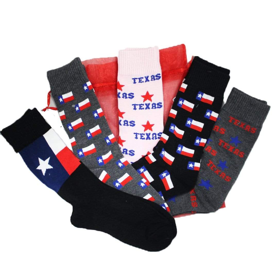 Texas Strong Family 5 Pack Crew Socks Multi