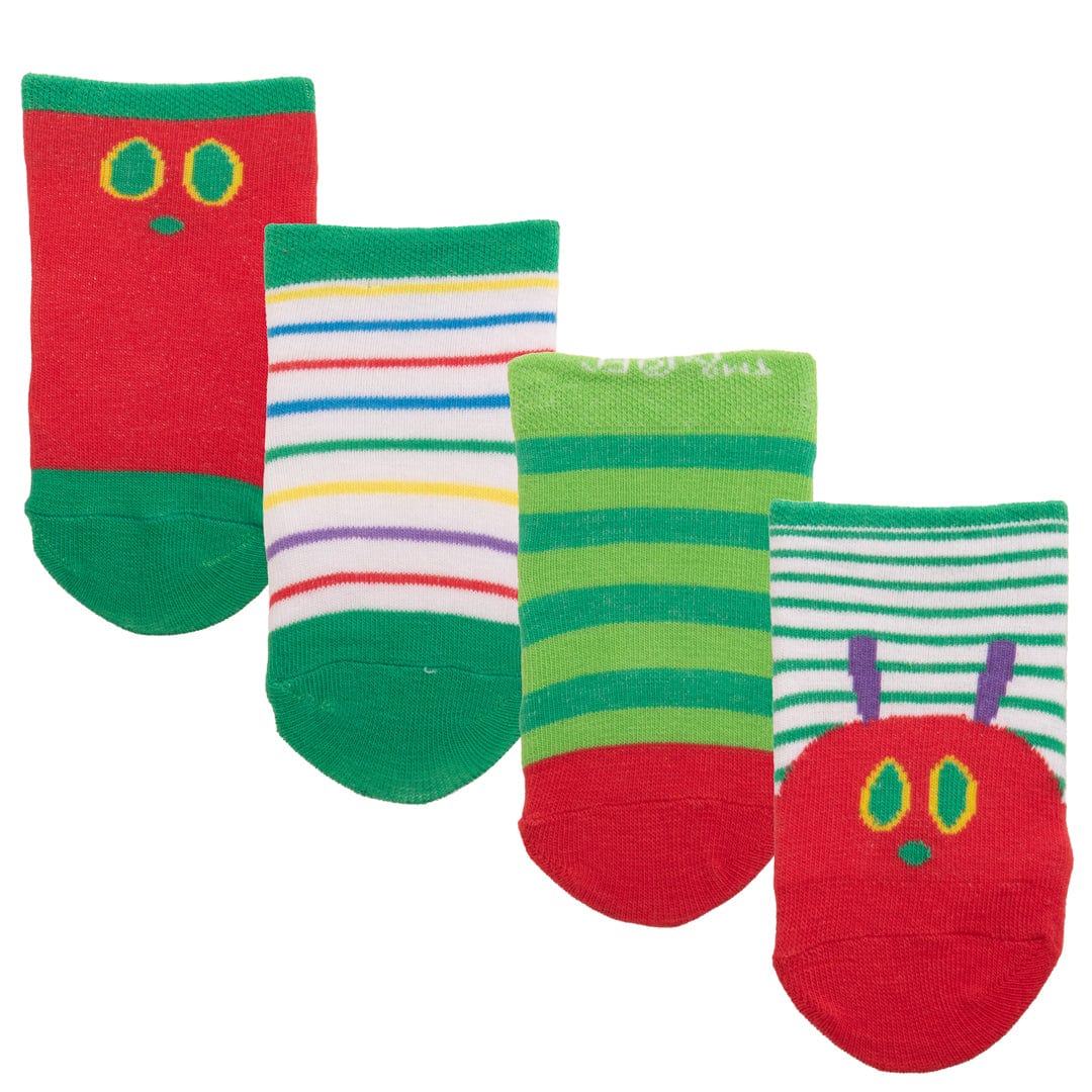 The Very Hungry Caterpillar Socks Children Ages Two to Three green