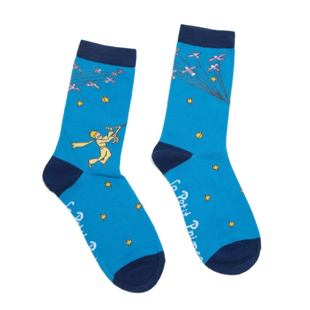 The Little Prince Socks Unisex Crew Sock Men&#39;s / blue