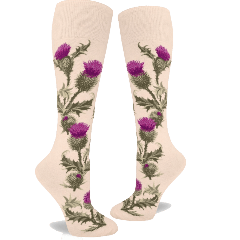 Thistle Women's Knee High Socks John's Crazy Socks