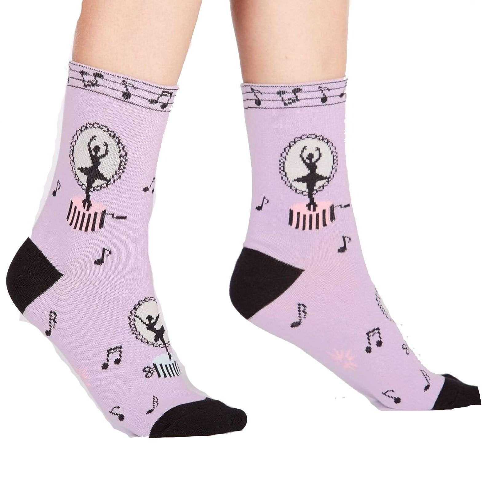 Tiny Dancer Crew Socks Purple / 7-10