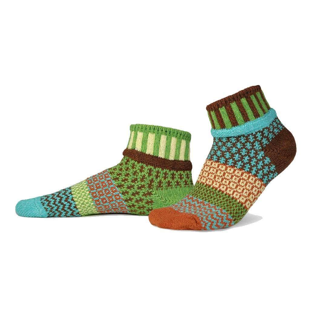 Trillium Cotton Ankle Socks Small / Green