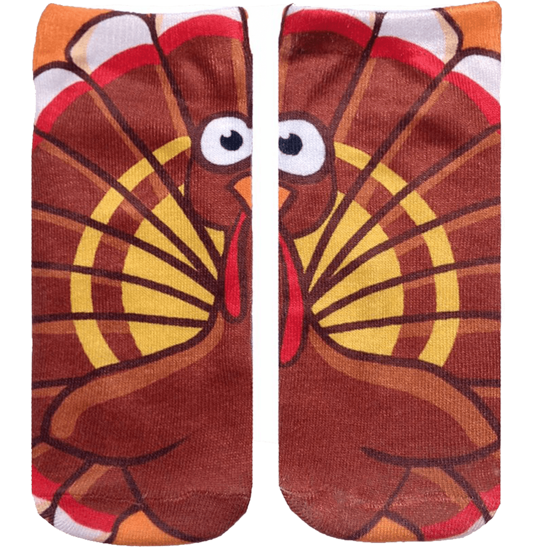 Turkey Ankle Socks Brown