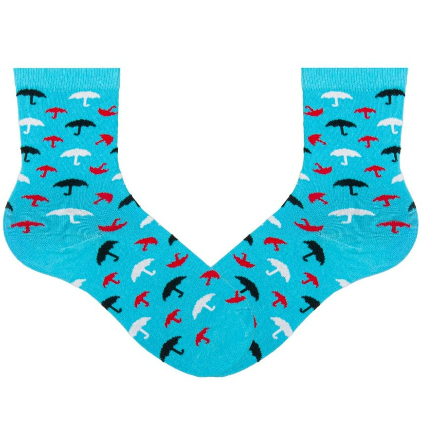Umbrella Socks Crew Sock Blue / Children