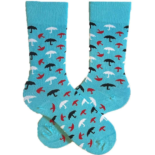 Umbrella Socks Crew Sock Blue / Children