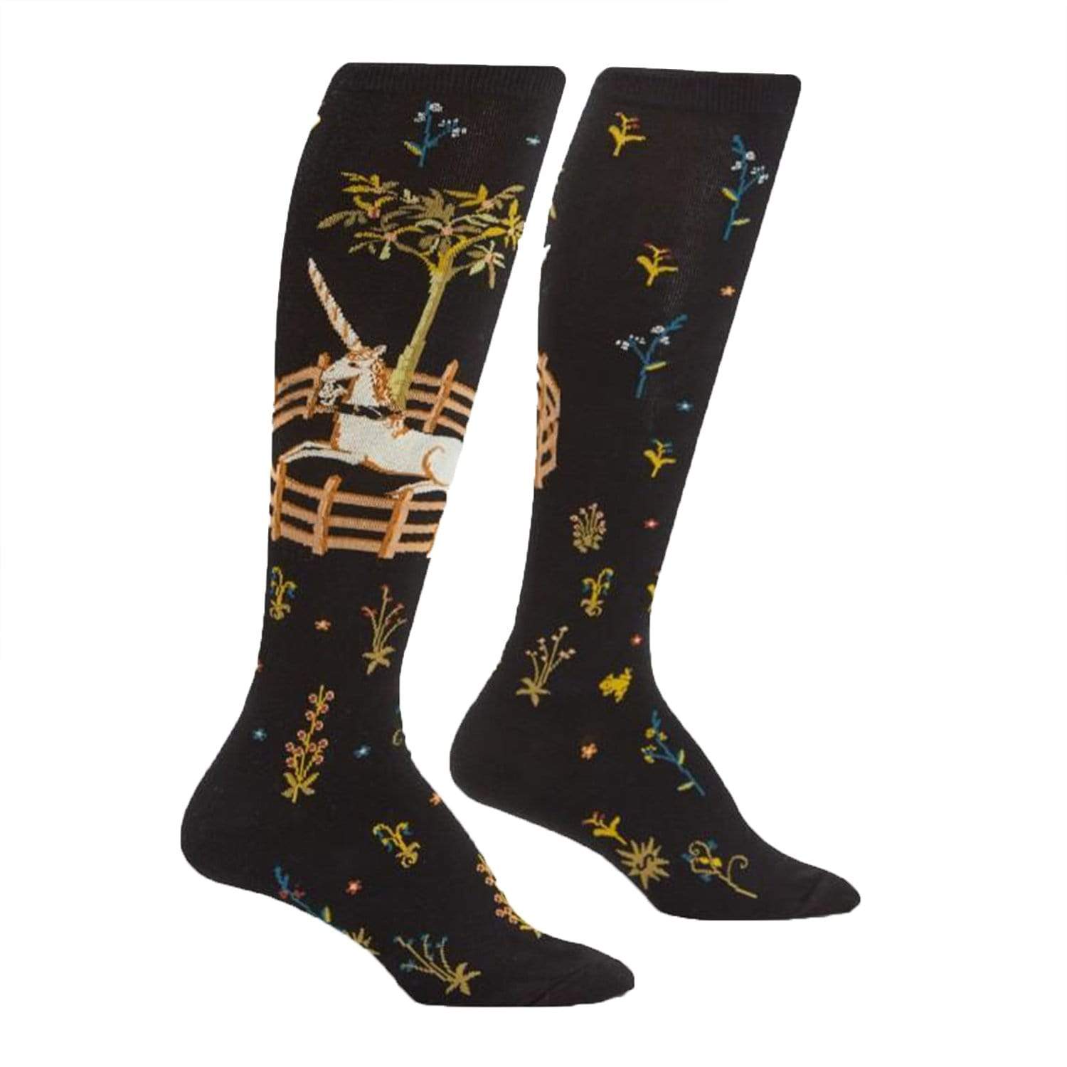 Unicorn in Captivity Socks Women's Knee High Sock Black