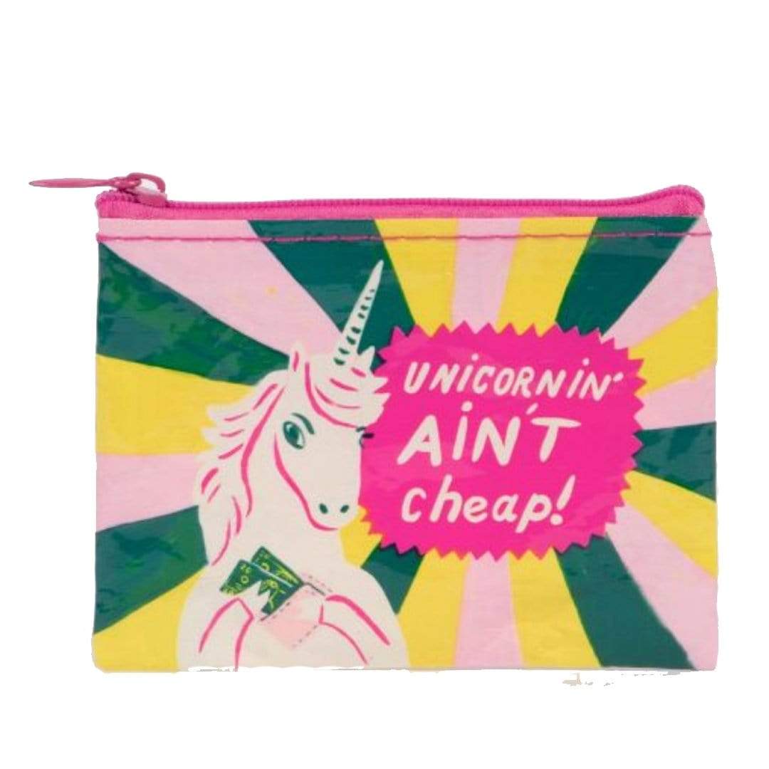 Unicornin' Ain't Cheap Coin Purse Pink / Green