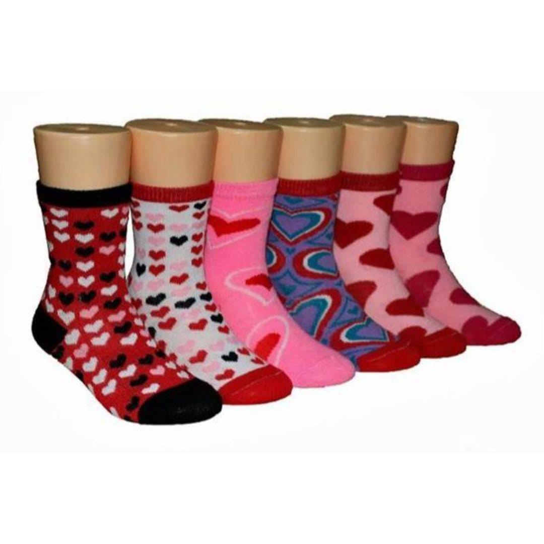 Valentine Socks for Children Ages 2 – 5 - 3-Pack Pink