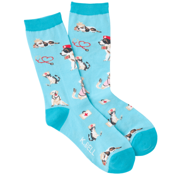 Veterinarian Women's Crew Socks Blue