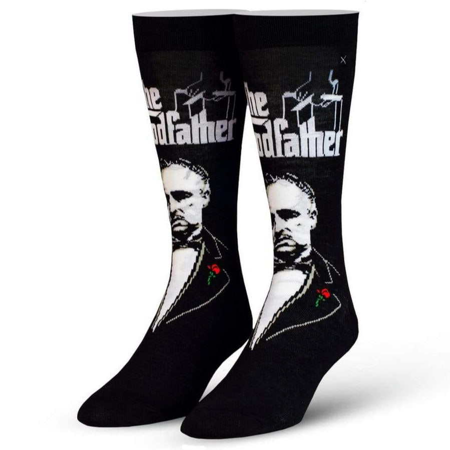 Vito the Godfather Men&#39;s Crew Sock Black