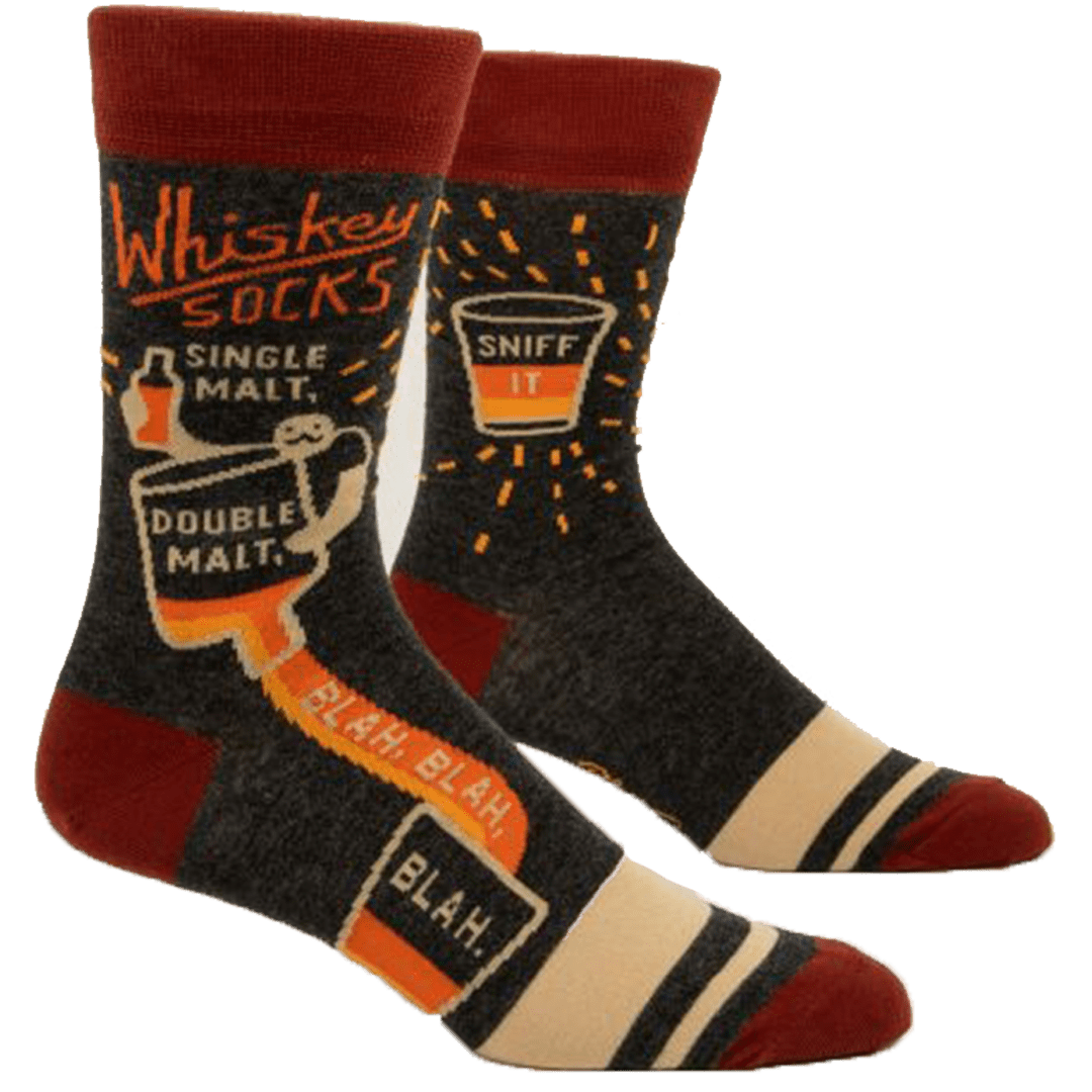 Whiskey Men's Crew Socks Brown