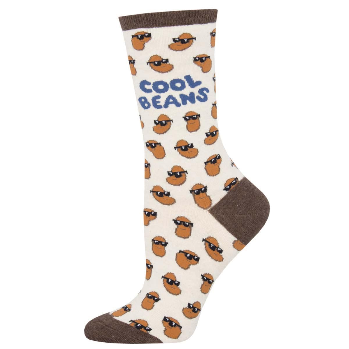 Cool Beans Women's Crew Socks Ivory