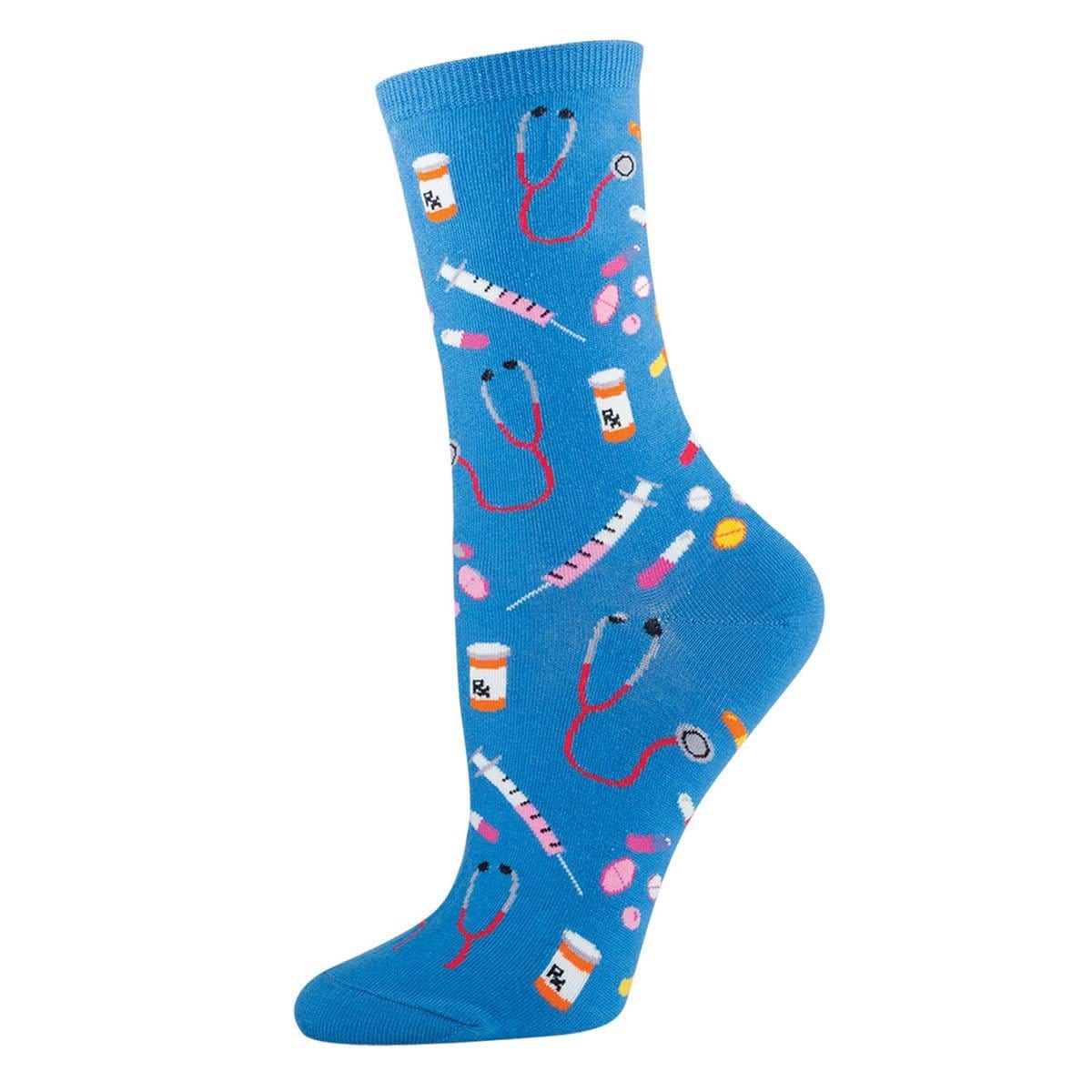 Meds Women's Crew Socks Women's / Blue
