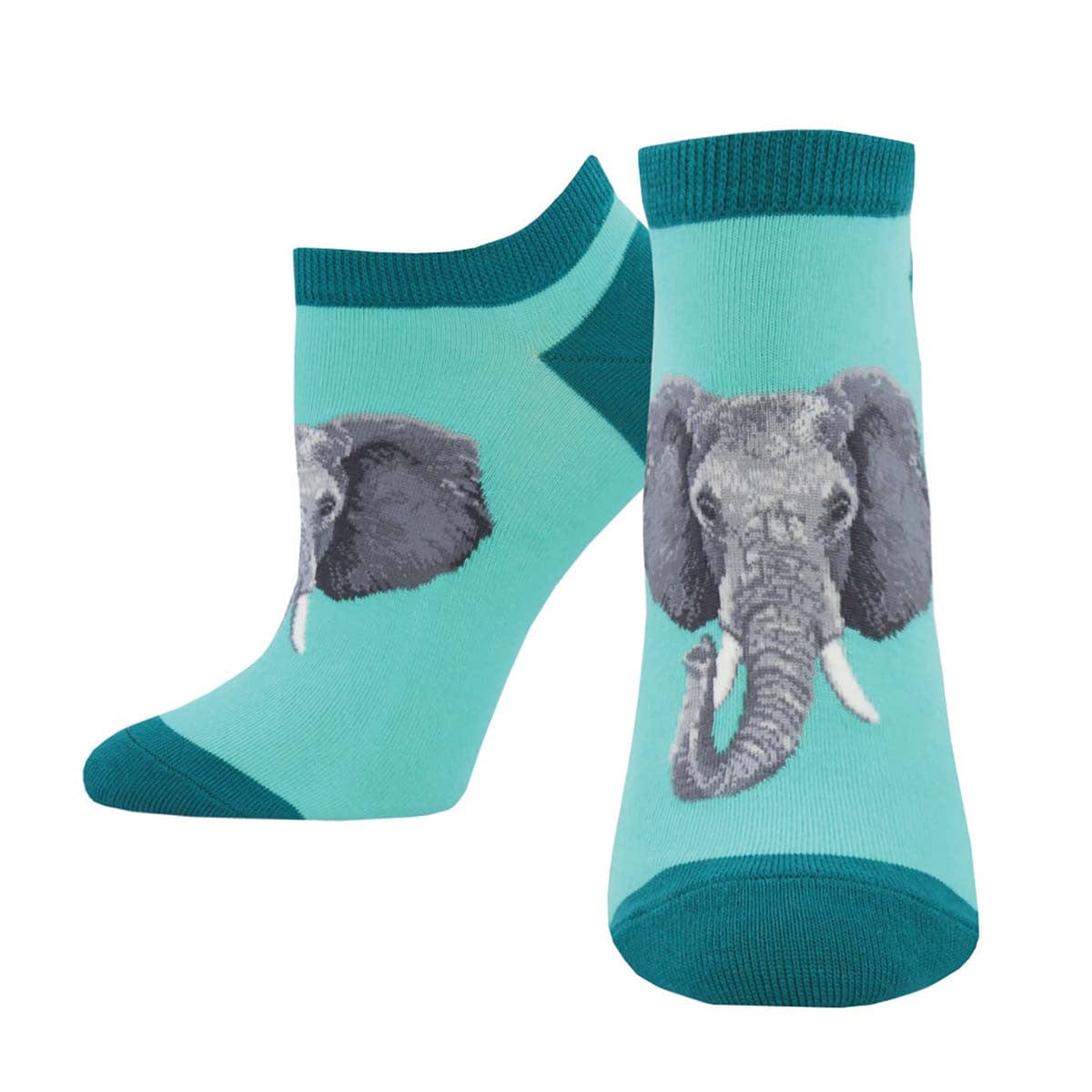 Elephant Of Surprise Women's Ankle Socks Mint