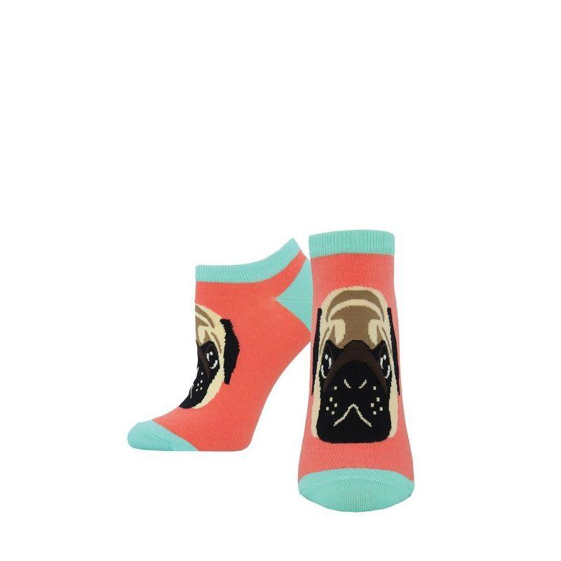 Pug Lyfe Socks Women's No Show Sock pink