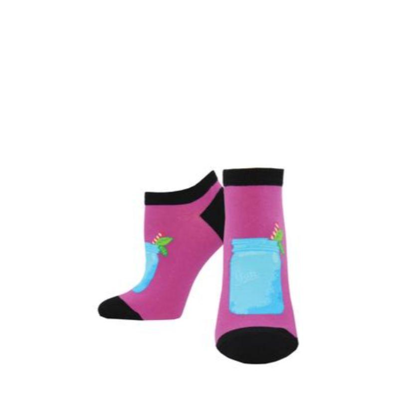 Summer Cooler Shortie Socks -Women's No Show Sock pink
