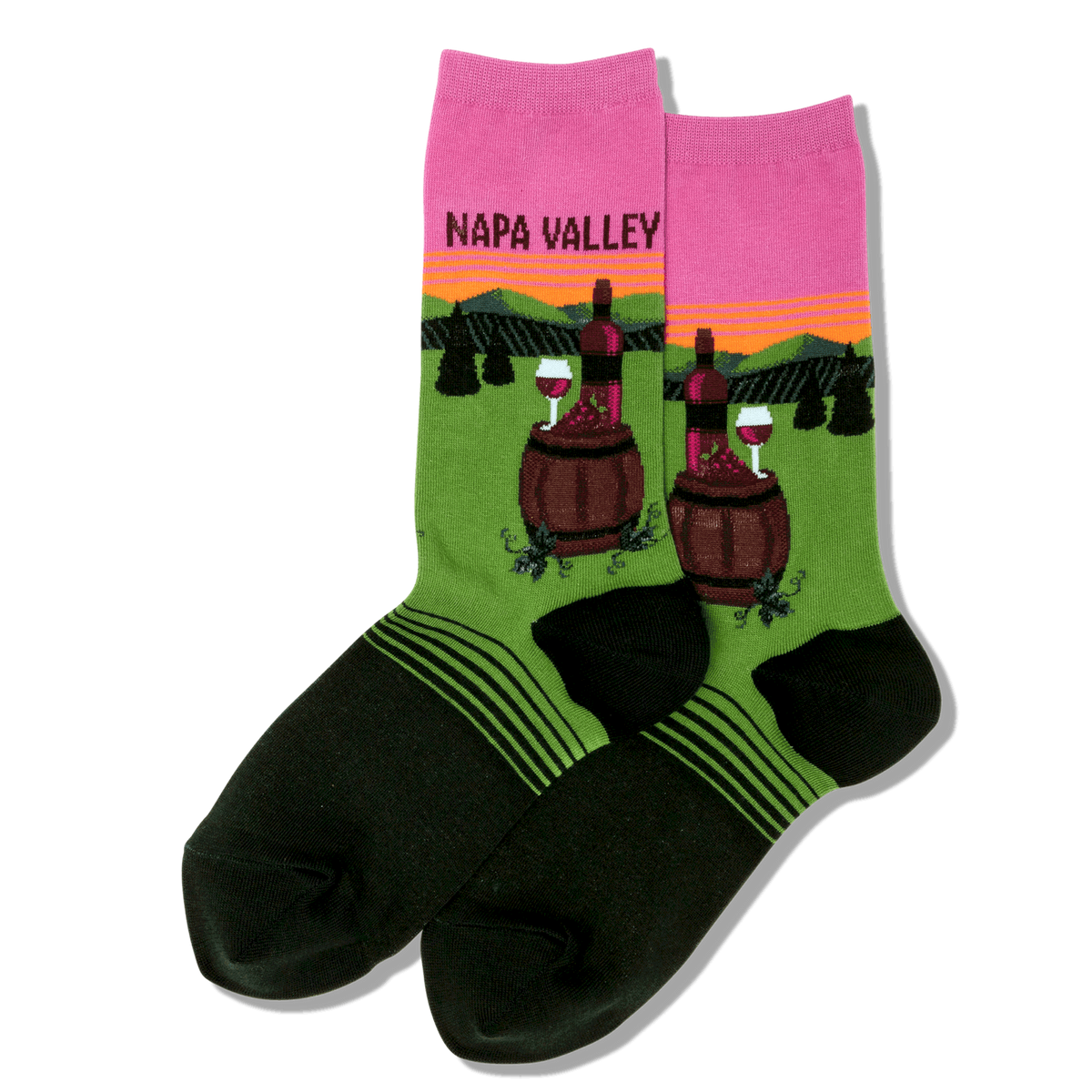 Napa Valley Women&#39;s Crew Sock Pink