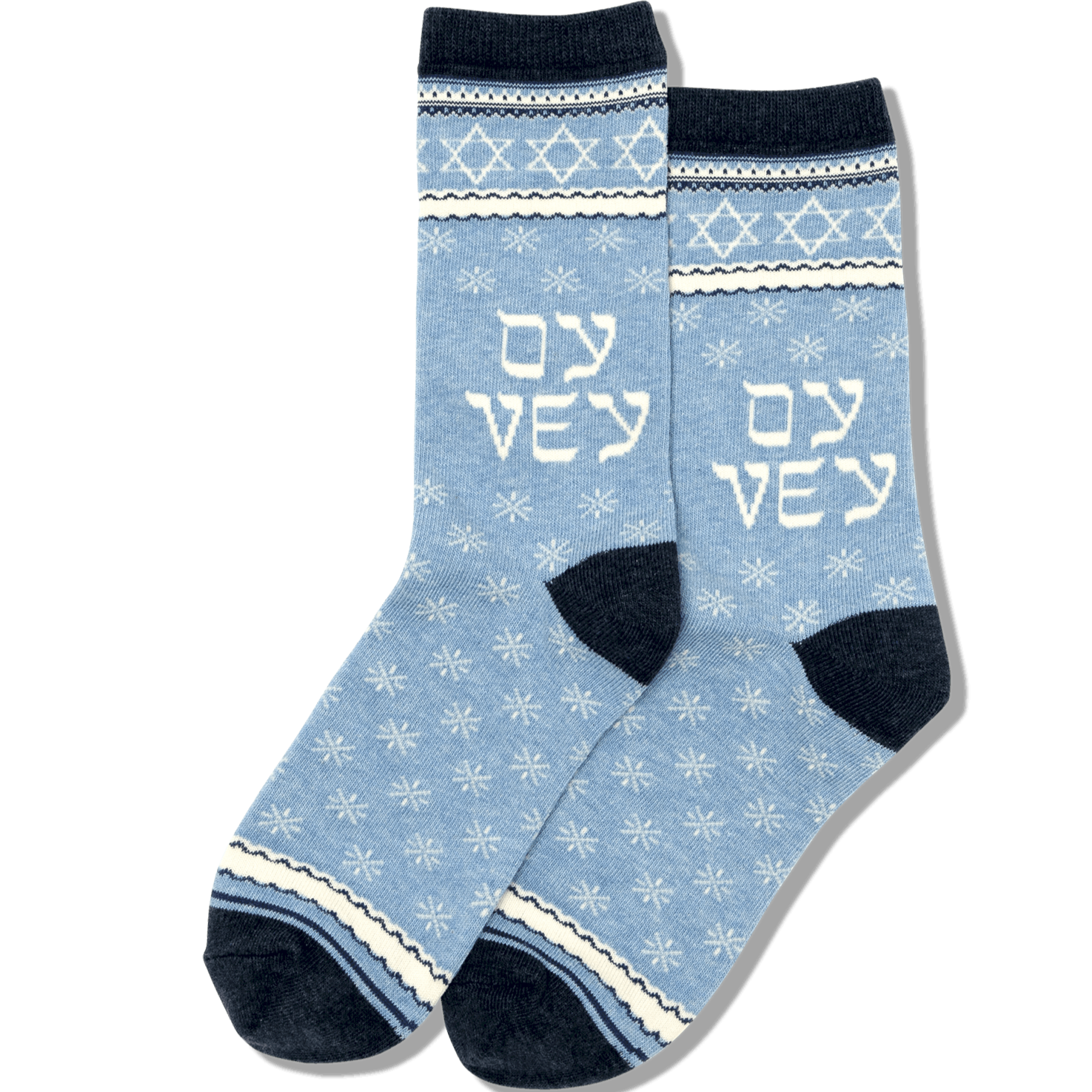 Oy Vey Women's Crew Socks Blue