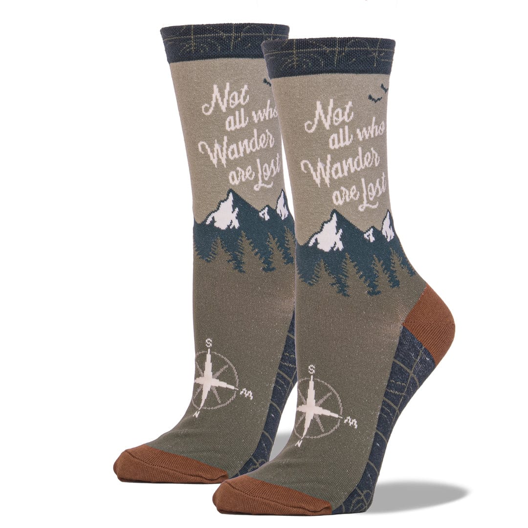 Wanderer Women's Crew Sock Green