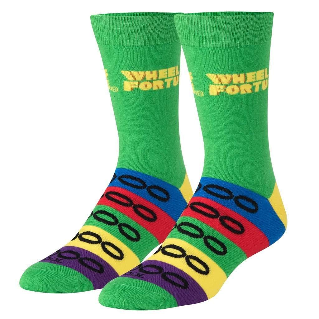 Wheel Of Fortune Men's Crew Sock Green