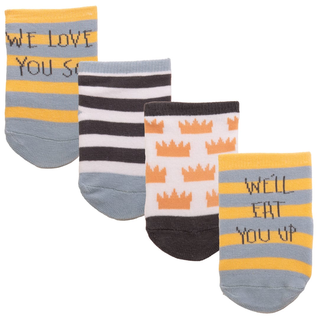 Where The Wild Things Are Pack of 4 Crew Socks Multi Colored