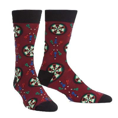 Who Darted Socks Men’s Crew Sock Maroon