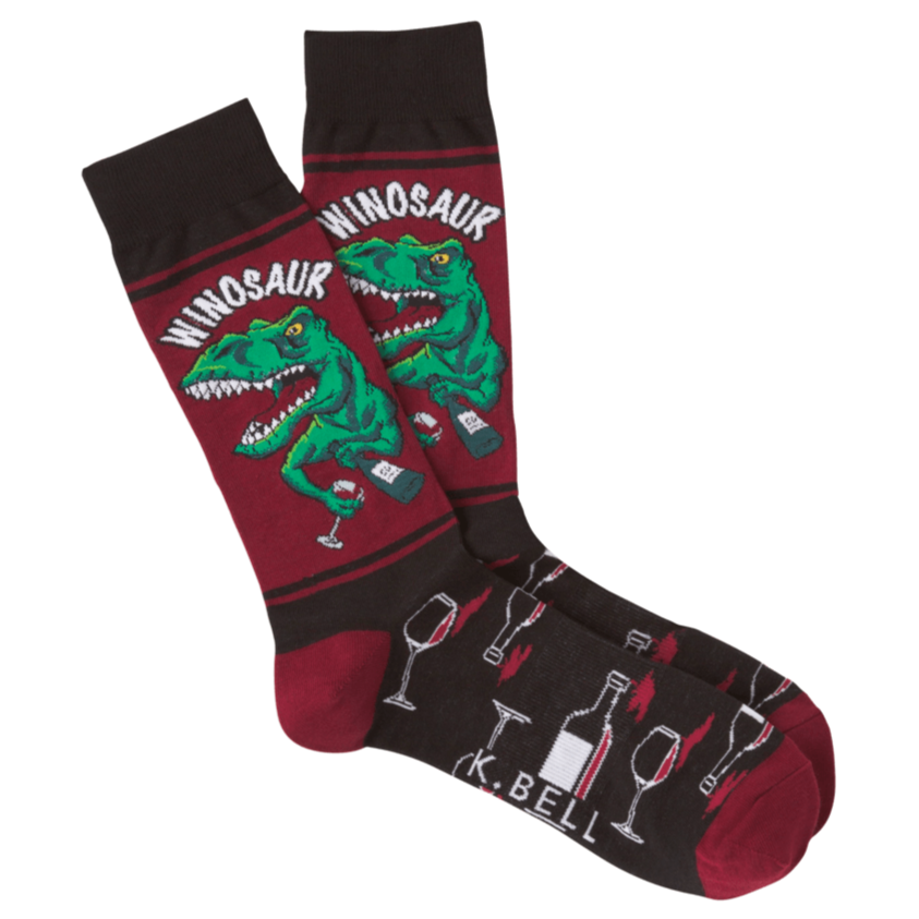 Winosaur Men's Crew Sock Red