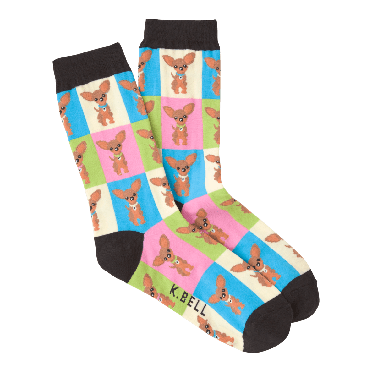 Chihuahua Socks  Women&#39;s Crew Sock Multi