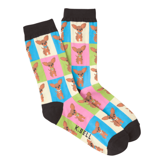 Chihuahua Socks  Women's Crew Sock Multi