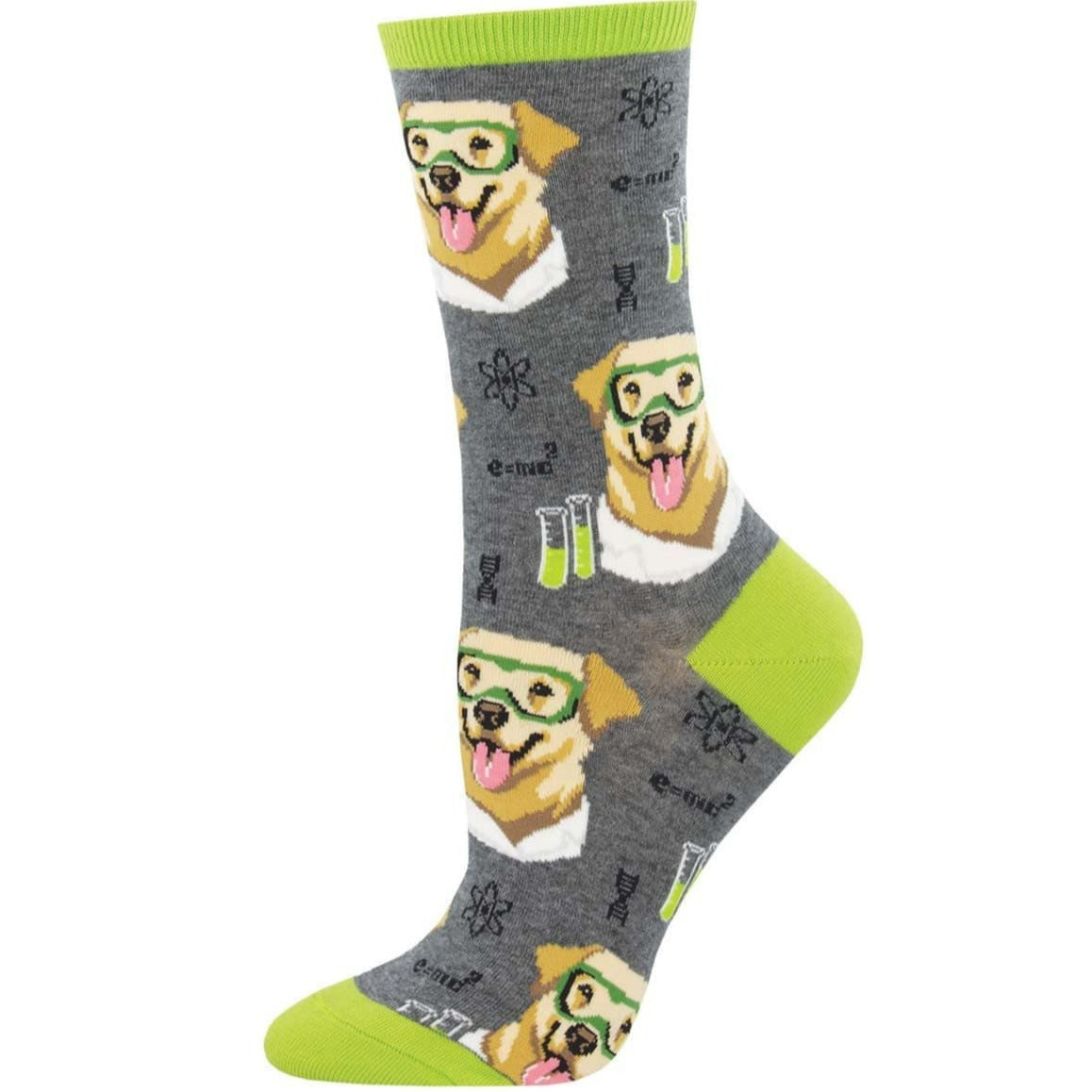 Science Lab Women's Crew Sock Grey