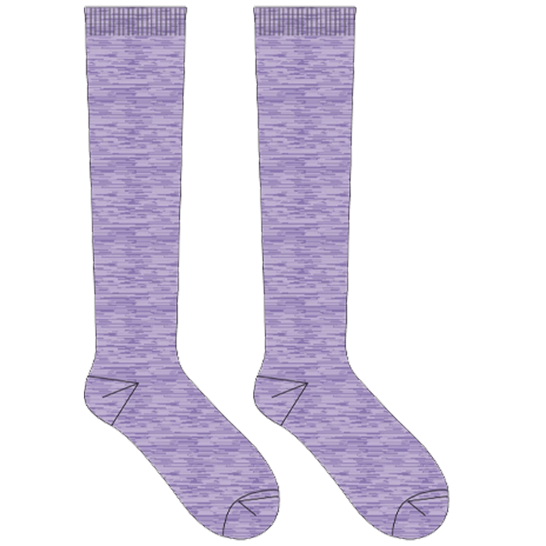 Women&#39;s Space Dye Compression Socks Lilac