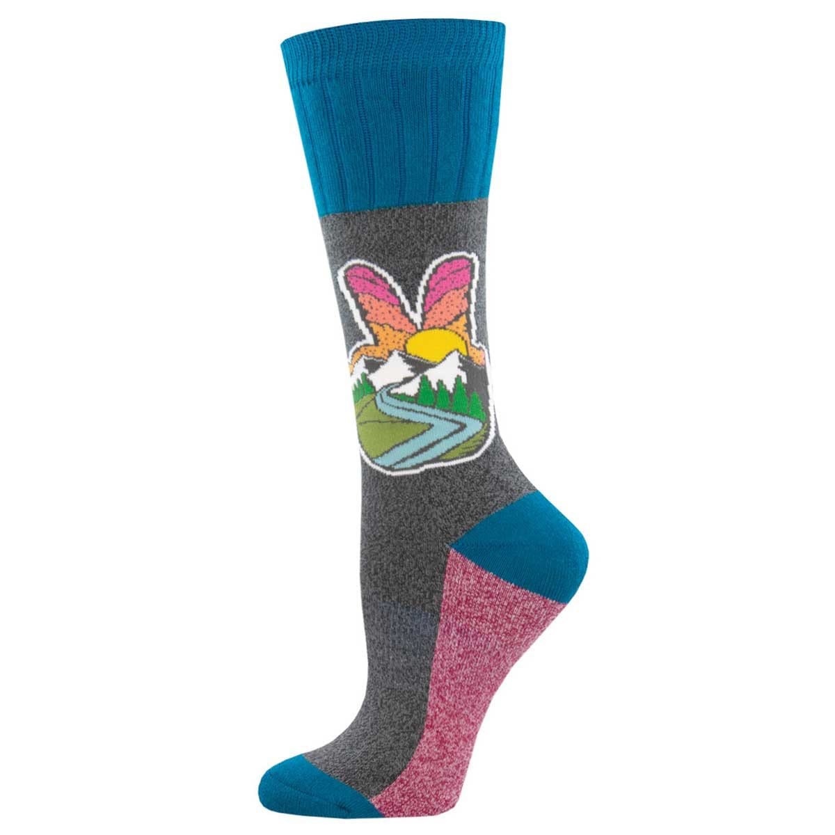 Peaceful Pass Women's Boot Socks Women's / Grey