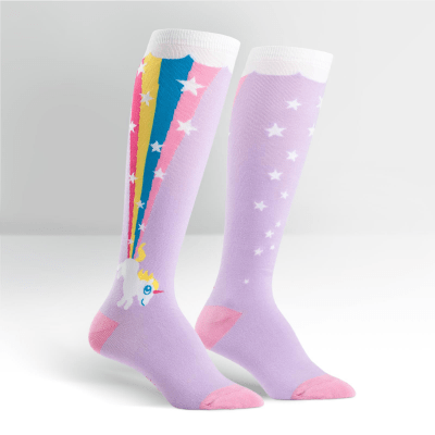 Rainbow Blast Socks Women&#39;s Knee High Sock Regular Knee High / Purple