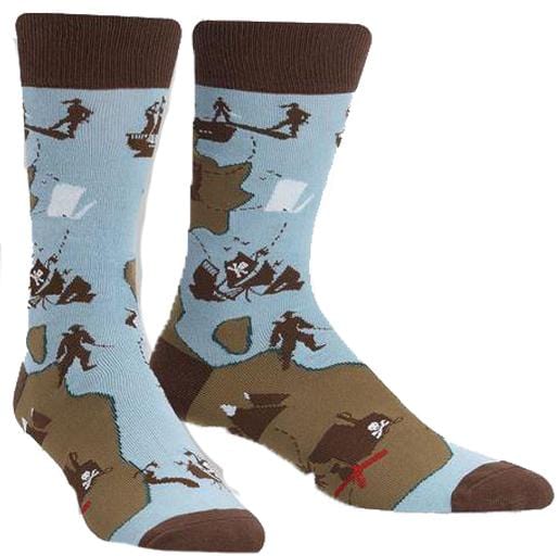X Marks The Spot Socks Men’s Crew Sock Blue