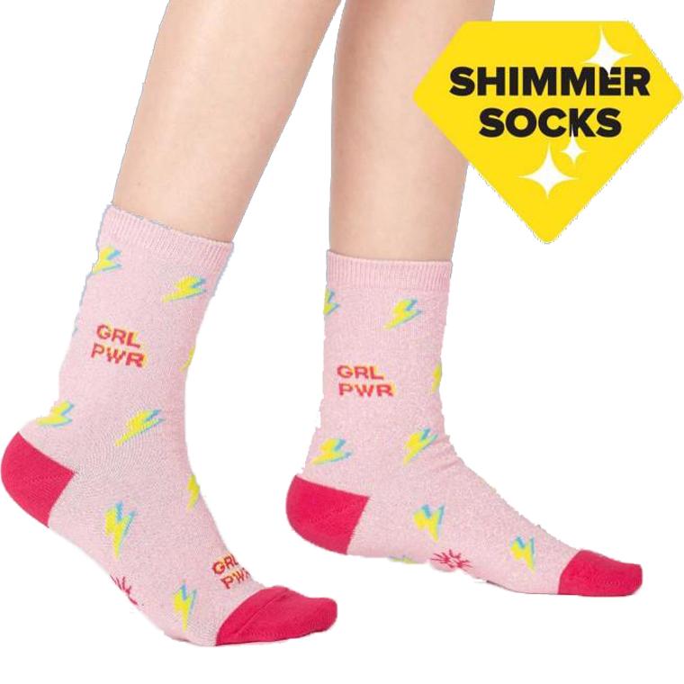 United We Shine Youth Crew Socks pink