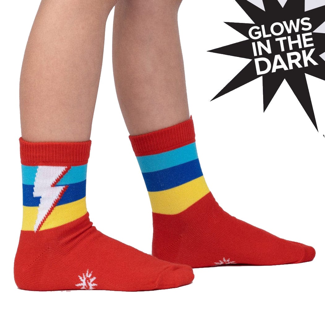 Super Kid Youth Crew Socks Red