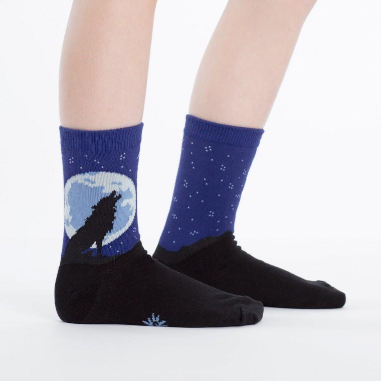 Howl at the Moon Youth Crew Socks Navy