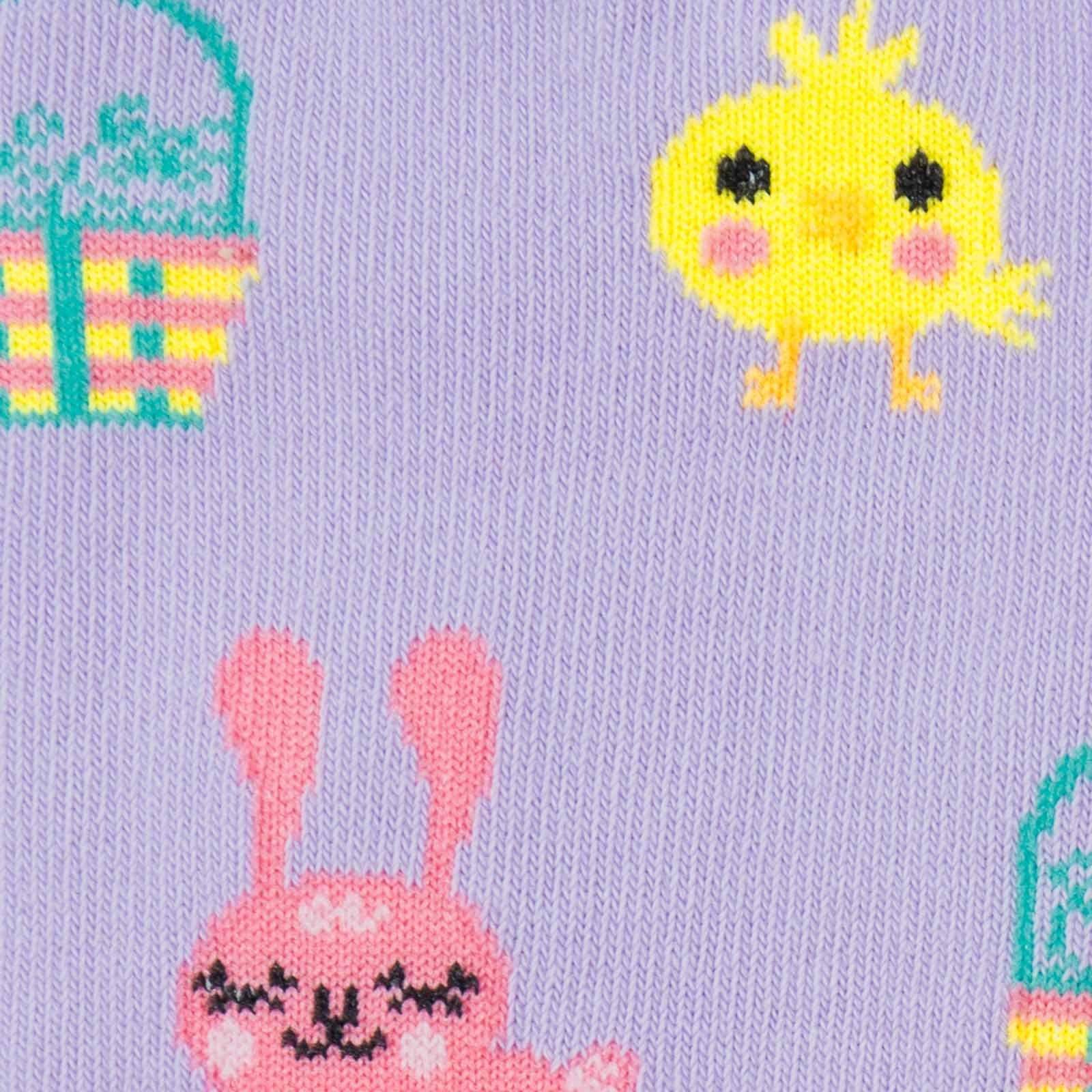 Hoppy Easter Youth Knee High Purple