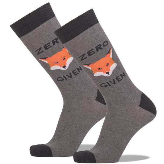 Zero Fox Given Men's King Size Crew Sock Grey / King
